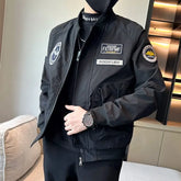 Threebooy Slim Fit Zip V Male Coats Casual Men's Jackets Vintage Fast Delvery Harajuku High Quality Korean Reviews Many Luxury Designer